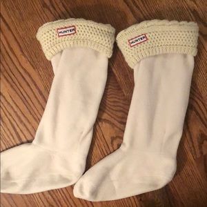Women’s Hunter boot fleece and knit sock inserts